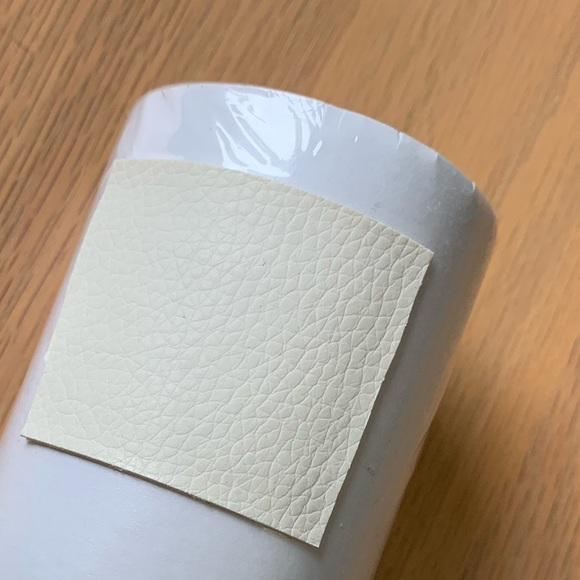 New roll Leather repair patch material off white - Picture 2 of 3